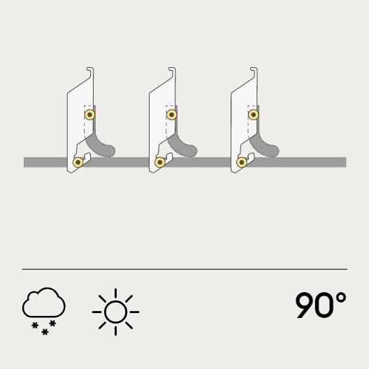 Posizione 90 gradi Med Twist Gibus